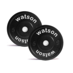 WATSON Dumbbell Plates, 10Kg(5Kgx2) 28mm Bumper Weight Plates With 2 Inch Metal Insert, Strength Training Barbell Weights for Home Gym Workouts