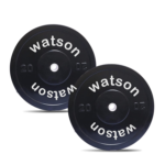WATSON Dumbbell Plates, 40Kg(20Kgx2) 28mm Bumper Weight Plates With 2 Inch Metal Insert, Strength Training Barbell Weights for Home Gym Workouts