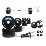 Dumbbell set, Home Gym Equipment, (5x4+3x4+2.5x4+2x4) 50kg Weights Set Combo, Home Gym Equipment, Dumbbells Set,14" inch Iron Rod & 3feet curl rod,gym equipment set for men