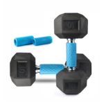 Watson Dumbbells Set ,for Home Gym, Hex Dumbbell 10kg Pair, Rubber Coated Suitable for Fitness Home Exercises, Ideal for Gym Workout, Steel Iron Rubber Dumbbells (Total 20Kg)