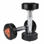 WATSON Dumbbell Set, Dumbbells For Home Gym, 5Kg(2.5Kgx2) Bouncer Fixed Weight Rubber Coated Home Gym Professional Rounded Dumbbells