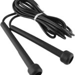 WATSON Adjustable Length Pencil Rope Skipping Rope for Men, Women, Kids and Girls, Gym Training, Exercise and Workout (Black)