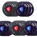 WATSON Home Gym Set, Home Gym Equipments with 25mm 5Ft Straight bar & 3Ft Curl bar, Rubber Coated Plates, Star Nut Steel Dumbbell Rods, Locks & Accessories (Black- 10Kg Set(2.5Kgx4))